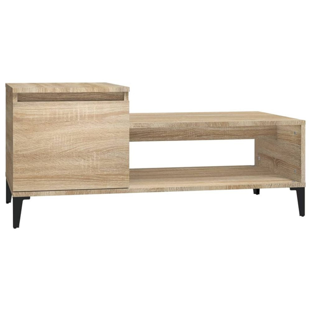 Vidaxl Konferenčný stolík dub sonoma 100x50x45 cm spracované drevo